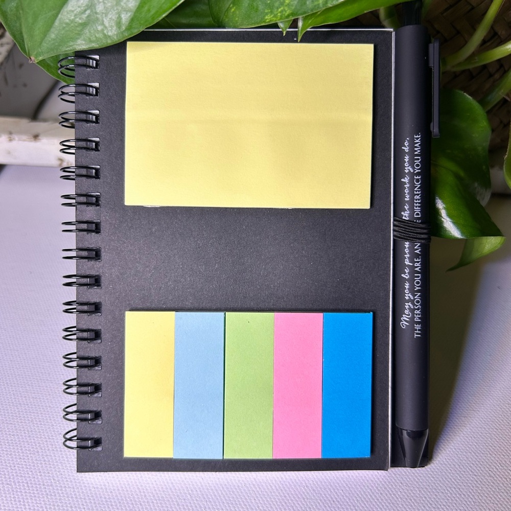 Notebook with Sticky Notes and Pen - Picture 3 of 6